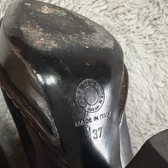 Dries Van Noten Black Leather Boots - Picture 12 of 15